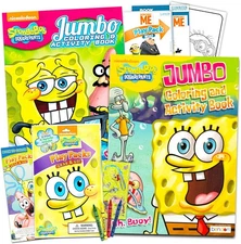 SpongeBob SquarePants Coloring and Activity Book Set with Stickers (3 Books and
