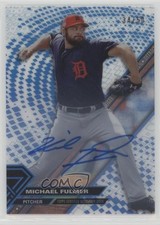 2017 Topps High Tek Blue Rainbow Auto 34/50 Michael Fulmer #HT-MFU Auto 5x8
