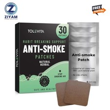 TOLEVITA Anti-Smoke Herbal Patches   7mg, 30 Patches for Reducing Cravings USA