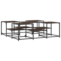 Couchtisch Braun Eichen-Optik 121X121X40 Cm Spanplatte