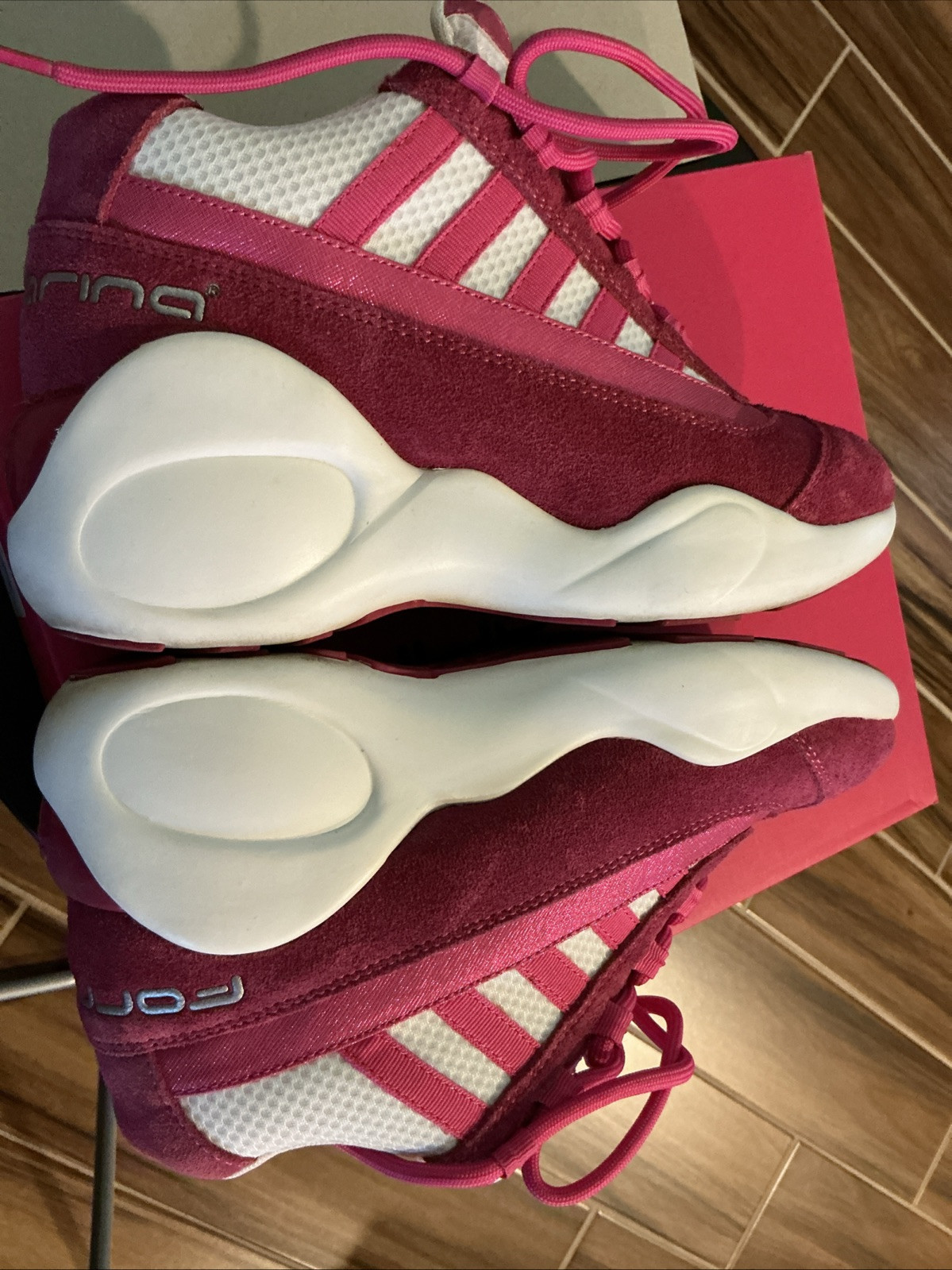 Fornarina Up 1183 Women EU 37 Wedge Sneaker Pink Lightly Used image 8