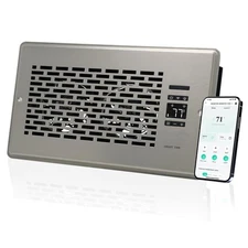 Register Booster Fan for 6" x 10" Register Holes, Quiet Vent Fan Booster with...