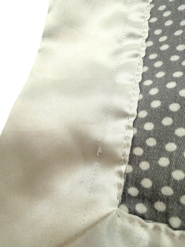 Balboa Baby Bunny Rabbit Lovey Security Blanket Gray Polka Dot Satin Trim CLEAN - 第 5/12 張圖片