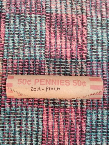 2013-P LINCOLN SHIELD ROLL PENNIES UNC