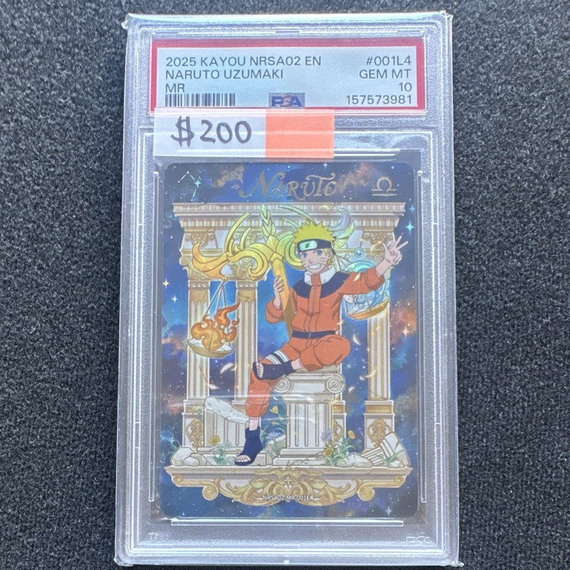 Kayou 2025 Kayou Naruto Naruto Uzumaki MR Non-Sport Trading Card English PSA 10
