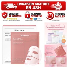 BIODANCE Masque Visage Hydrogel au Collagène Bio-Collagen Real Deep 4 Masques