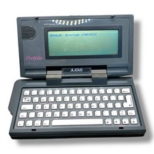 Atari Portfolio HPC-004 Vintage 16-Bit Laptop Palmare – Funzionante con Difetti 