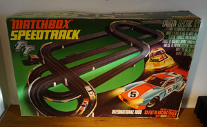 Lot De Rails Droit Matchbox Powertrack Pour Circuit Slot - Échelle 1/32, Occasion, Pour Voitures électriques Miniatures