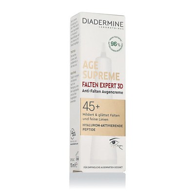 Diadermine Age Supreme Falten Expert 3D Eye Cream, glättet mit Peptiden, 15 ml