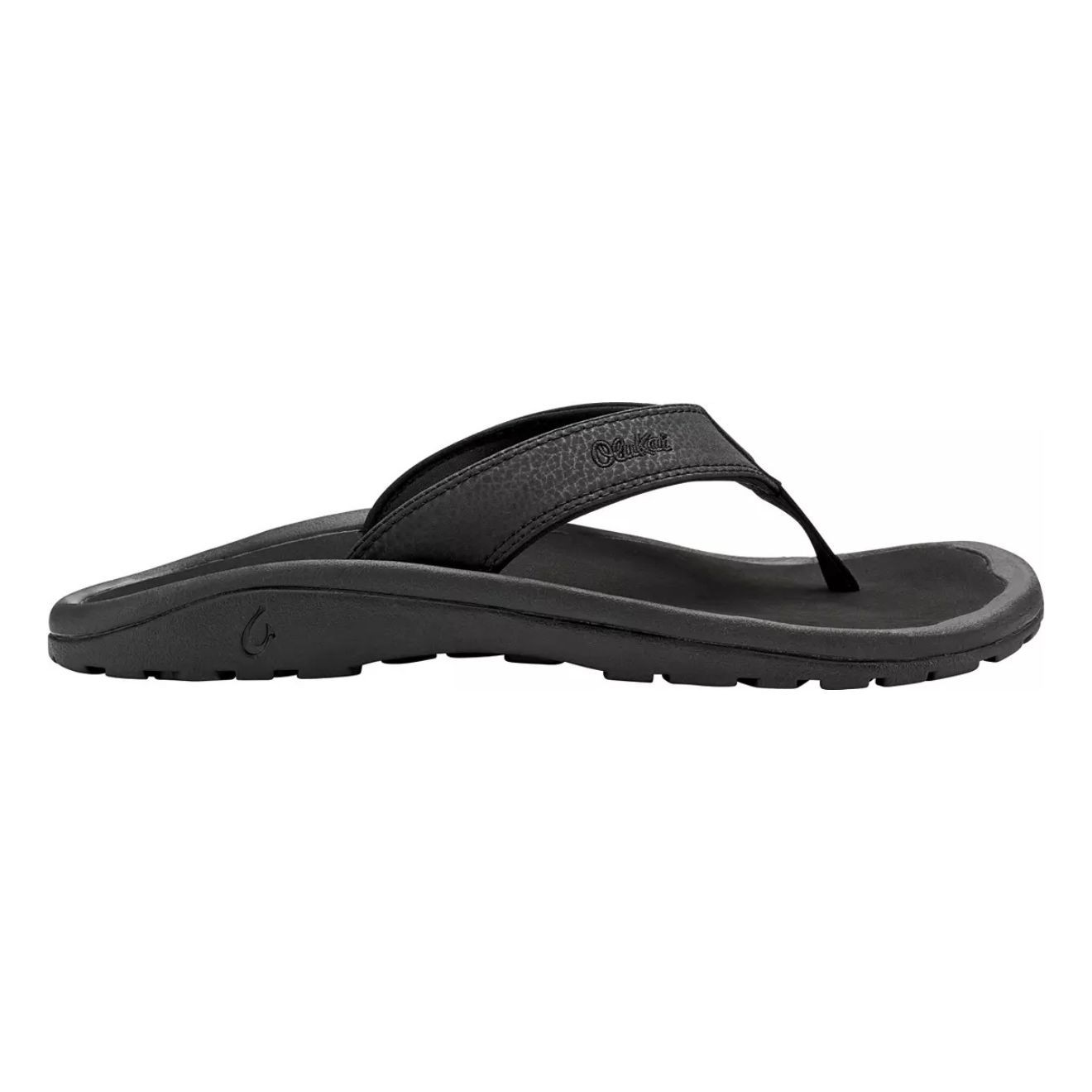 OluKai Mens Ohana Sandals in Black Size 12 Comfortable Beach Footwear