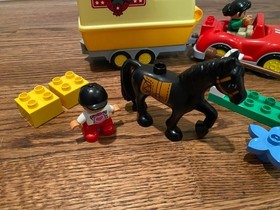 LEGO DUPLO 10807 - HORSE TRAILER Building Set ~ Complete Set