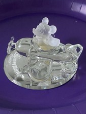 Mickey Mouse in Airplane Arribas Brothers Glass Figurine Walt Disney World