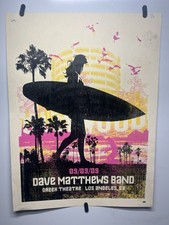 Dave Matthews Band Poster Greek Theatre LA 09/09/09  Methane Studio Edition
