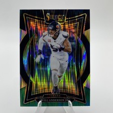 2024 Panini Select - Concourse Will Anderson #100 Black & Green Shock Prizm