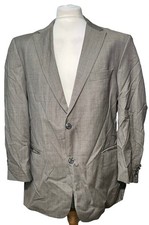 Boss by Hugo Boss Mens Black/Taupe Suit Blazer Size 44R
