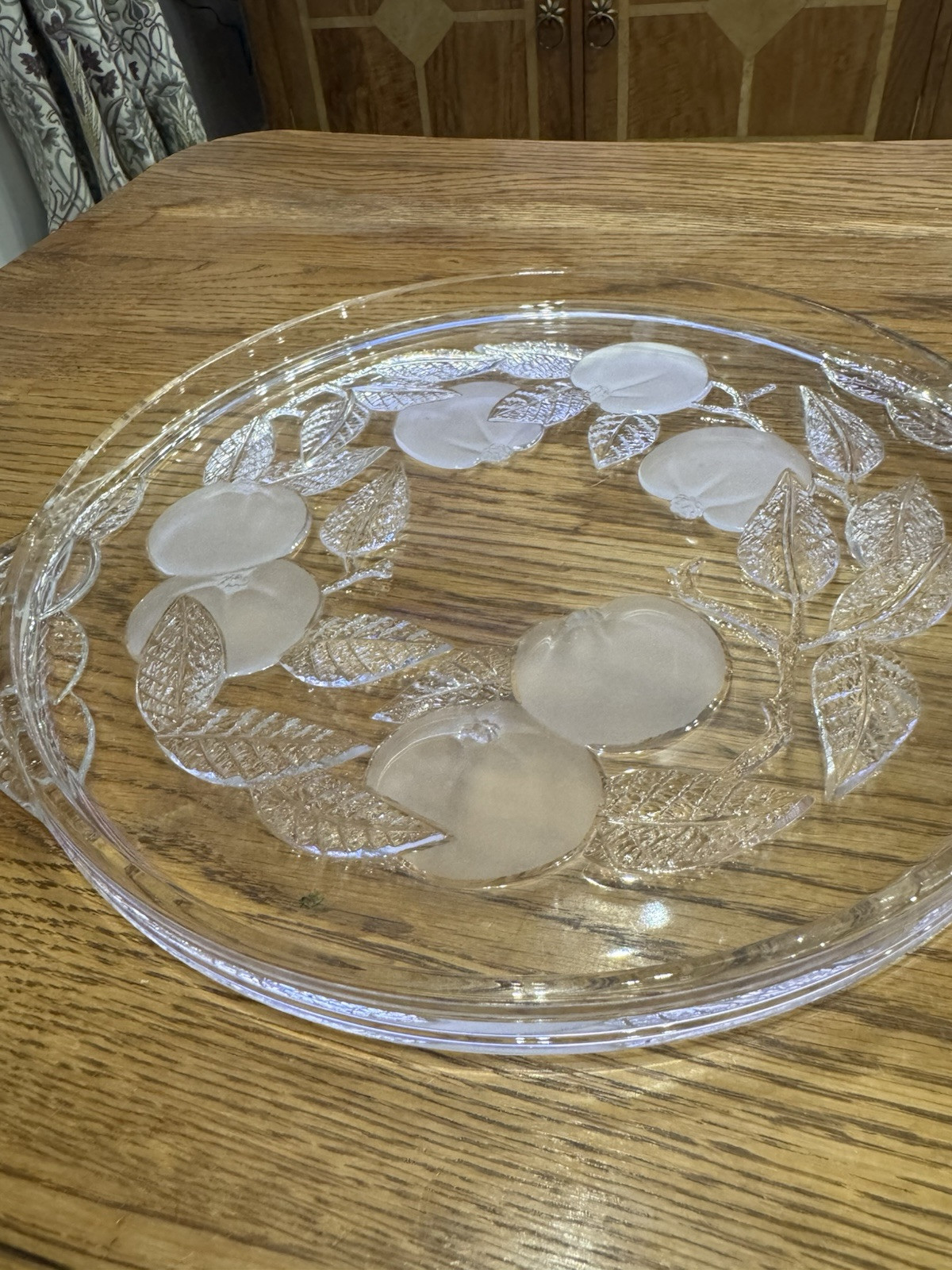 Glass Flat Serving Plate 