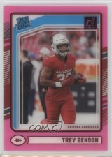 2024 Panini Clearly Donruss Rated Rookie Pink Trey Benson #74 1oa8
