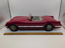 Vintage Hubley Kiddie Toy No 509 1954/55 Red Corvette Car Very Good Shape $89.99