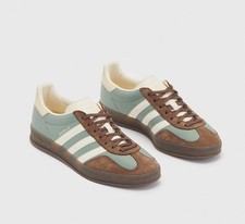 Adidas Gazelle Indoor Men’s US Silver Green/Cream/Earth Strata