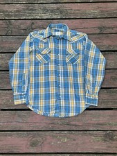 Vintage 70s Big Mac JC Penney Plaid Pearl Snap Permanent Press Button-Up Shirt