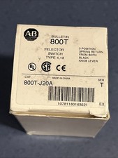 ALLEN BRADLEY 800T-J20A SEL SWITCH 3 POS SPR RET FROM BOTH 1NO/1NC SER T New