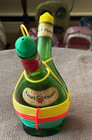 Vintage Gori Gori Chianti Double Mini Bottle Set For Oil & Vinegar 6” H x 11” C — photo 3