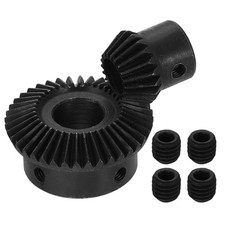 2Pcs Tapered Bevel Gears Set 1 Mod 1:2 (20T/40T) Bevel Gear(10/14mm Shaft Hole)/