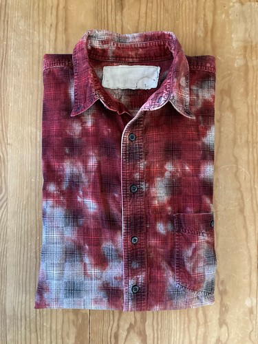 Vtg 90s Pioneer Flannel Shirt Men XL Distressed Tie Dye Long Sleeves Made in USA, Size XL, $75 - Photo 12