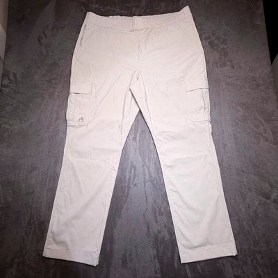 Eddie Bauer First Ascent Guide Ripstop Cargo Ankle Pants Womens 18T Beige New