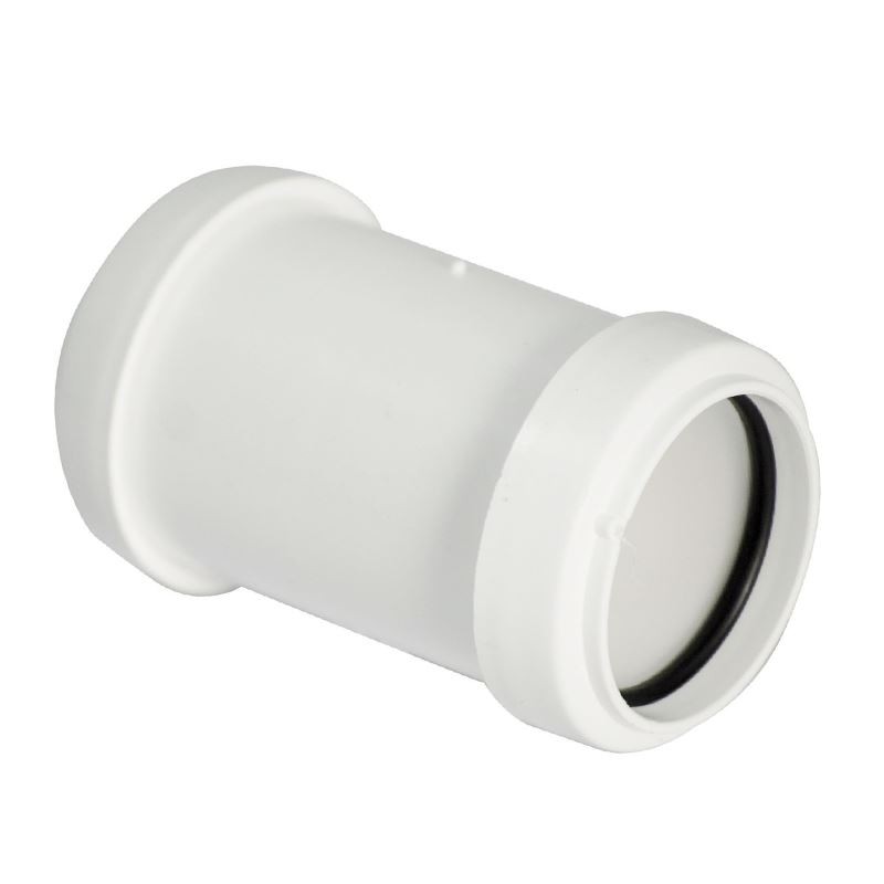 Floplast White 32Mm Pushfit Waste Pipe Coupling - Bag Of 5 - Image 2