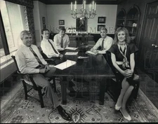 1986 Press Photo Principals of Strong Corneliuson Captial Management - mja88888