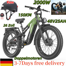 2000W Doppelmotoren 26Zoll 48V25Ah Elektrofahrrad 7-Gänge Fatbike …