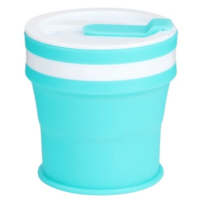 350ml Silikon Faltbecher Tragbare Zusammenklappbare Kaffeetasse Becher Langlebig - Bild 1 von 4