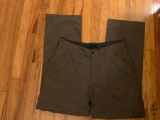 Eastern Mountain Sports Women's Convertible Hiking Pants Olive Green Sz 8 -R