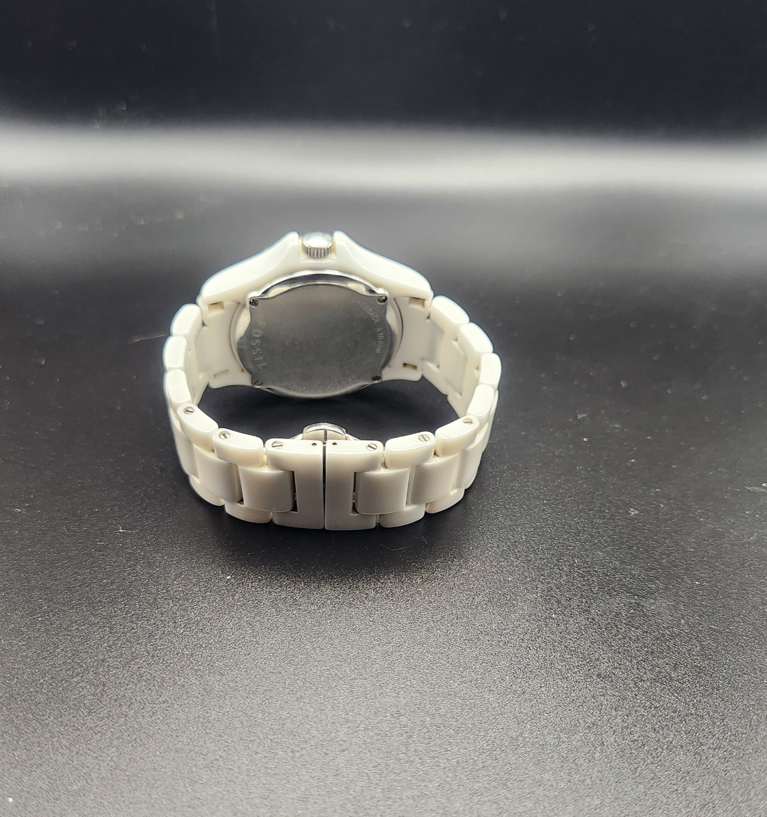 FOSSIL RILEY MULTIFUNCTION WHITE CERAMIC WOMEN'S … - image 4