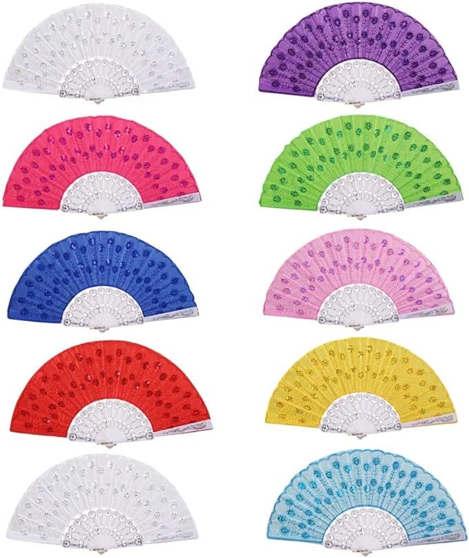 12 peças festa de casamento favor brigerton festa dança espanhola verão mão fãs favor - Imagem 4 de 4