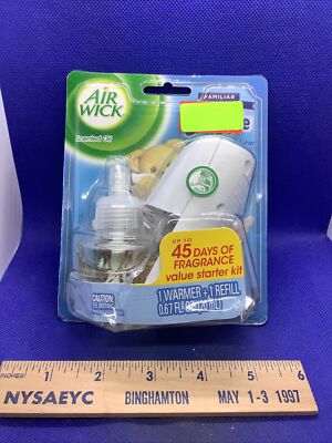 Air Wick Scented Oil Warmer Starter Kit Warmer + Fresh Linen NEW S14