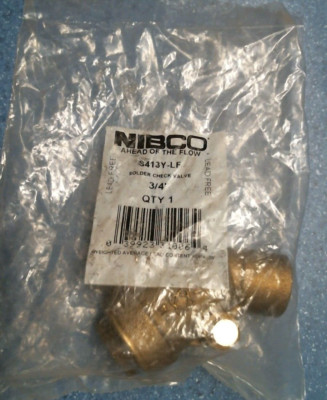 Nibco 3/4'' Solder Check Valve   (31006)  FS