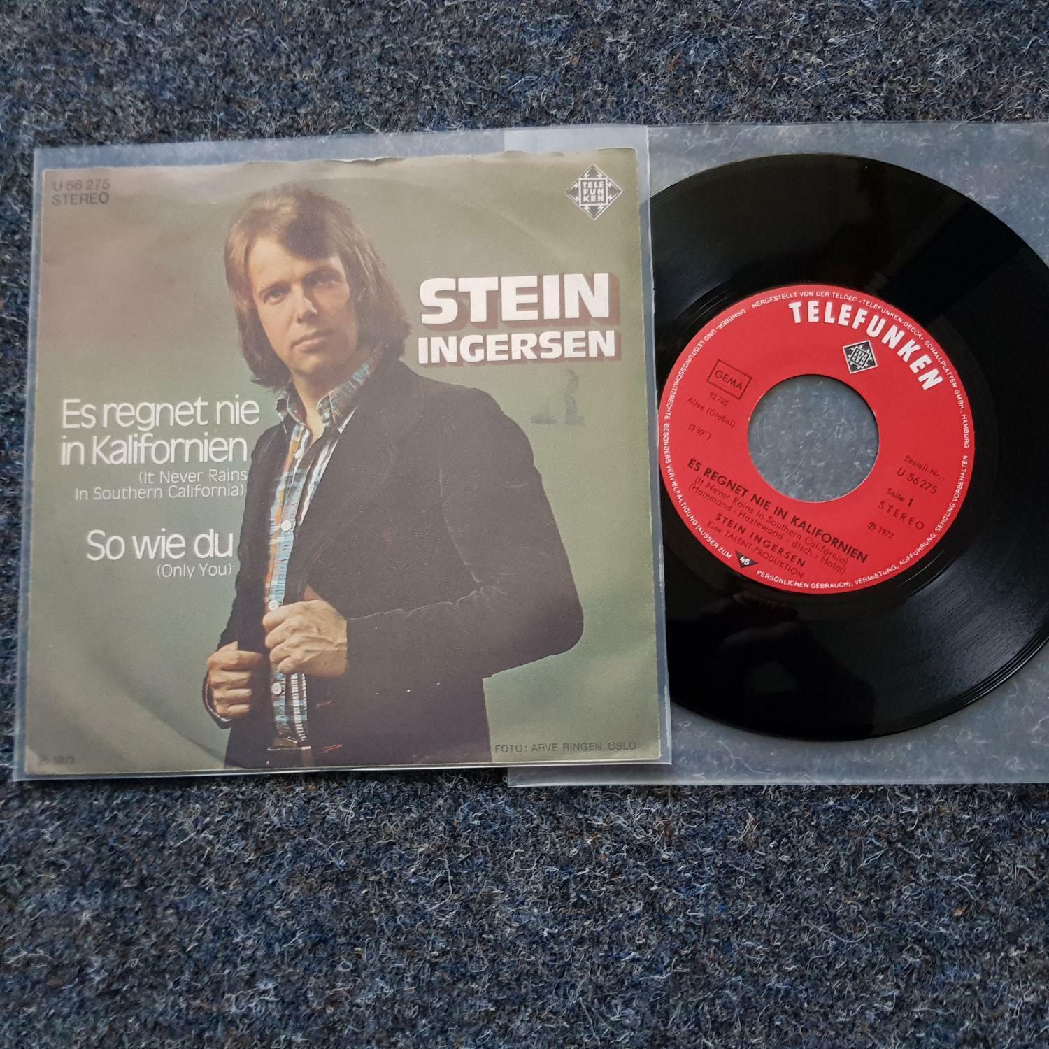 7"" Single Vinyl Stein Ingersen - Es regnet nie in Kalifornien / CV Albert Hammon