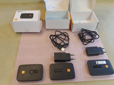 Lot of 3 Alcatel/Orange MW40 4G Airbox LTE Wireless Mobile Router