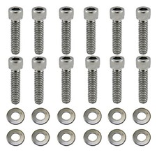 Sb Ford Valve Cover Bolts Set Small Block Steel Chrome Socket Head 289 302 351w