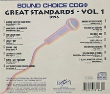 SC8196 GREAT STANDARDS  SOUND CHOICE KARAOKE CDG LOT WA