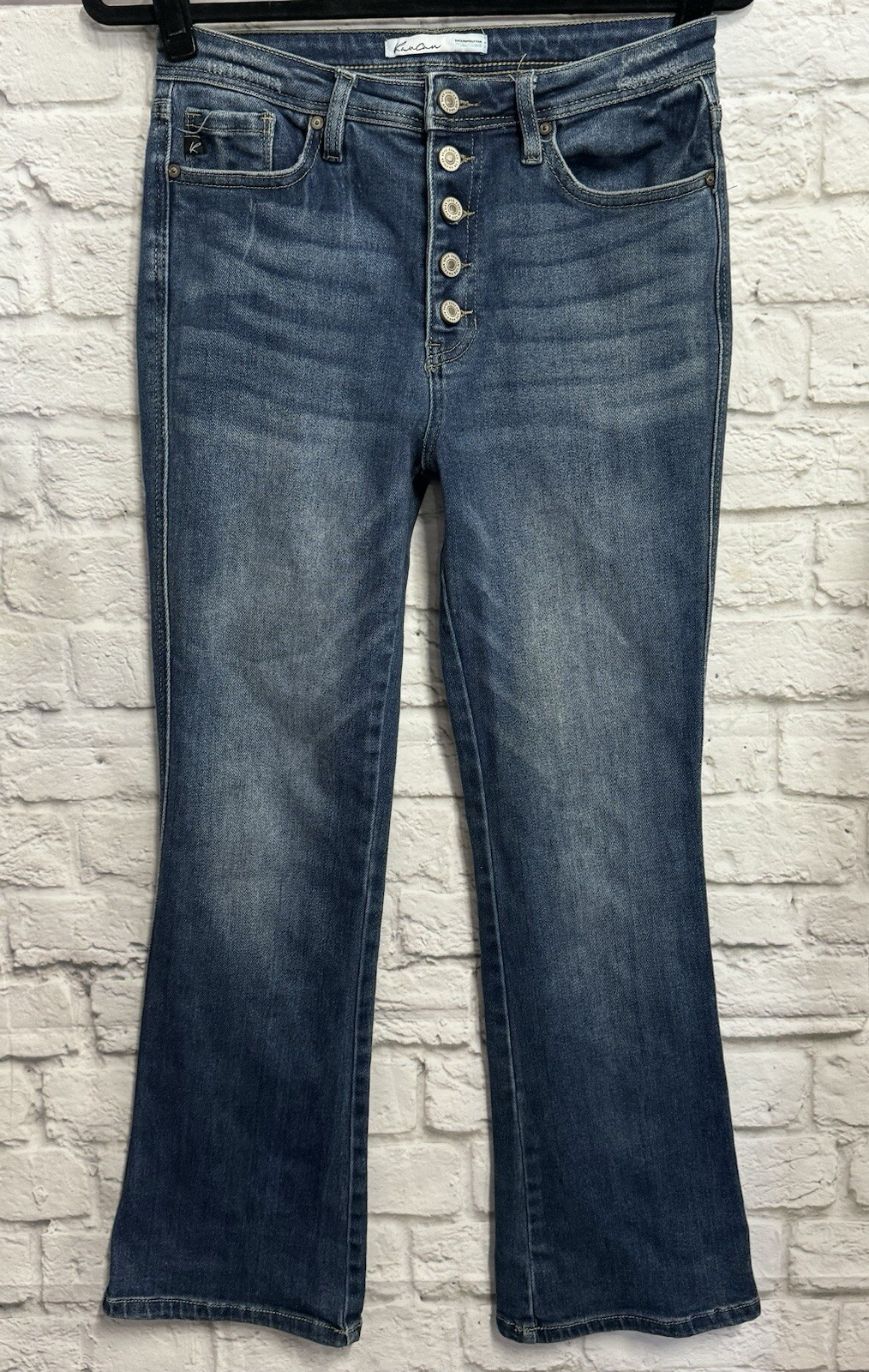 Kancan 28 9/28 Petite Short Button Fly Bootcut Jeans Falak Tayyeb