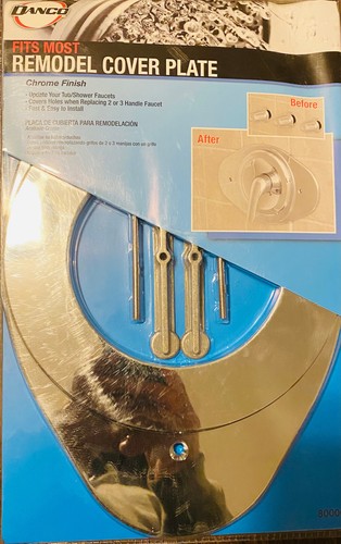 NEW DANCO 80000 UNIVERAL SINGLE HOLE TUB & SHOWER FAUCET REMODELING COVER CHROME