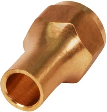 1/4"-3/8" in Highcraft Brass Long Nut for Flare Pipe Fittings O.D. Connection 