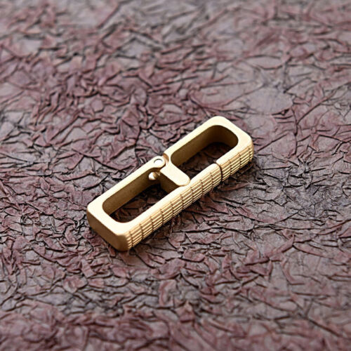 Solid Brass Portable Carabiner Key Chain Buckle Clip Snap Hook Handbag Clasp EDC - Picture 7 of 11