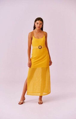 finders keepers coconut crochet midi dress women's xs mango NWT | eBay