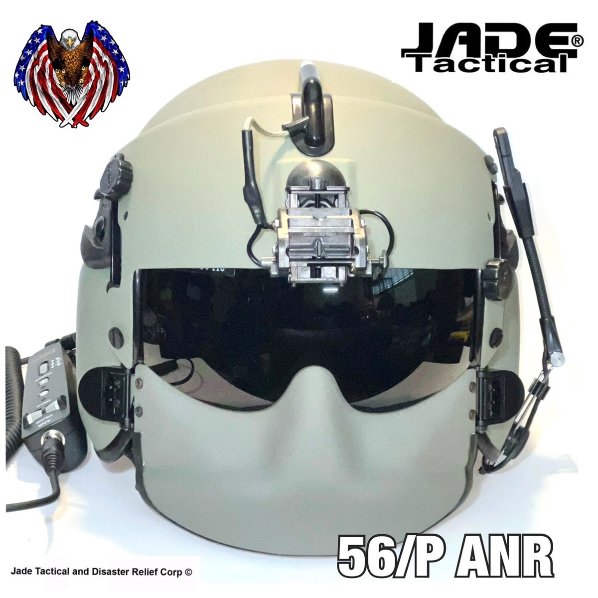 GENTEX HGU-56/P 航空ヘルメット サイズXL 付属品多数 NEW HGU-GENTEX 56/P USA LG Helmet, ANR, MSF, RAIL'S, NVG