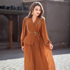 Women Muslim Abaya Long Robes Islamic Kaftan Evening Ramadan Dresses Maxi Dress