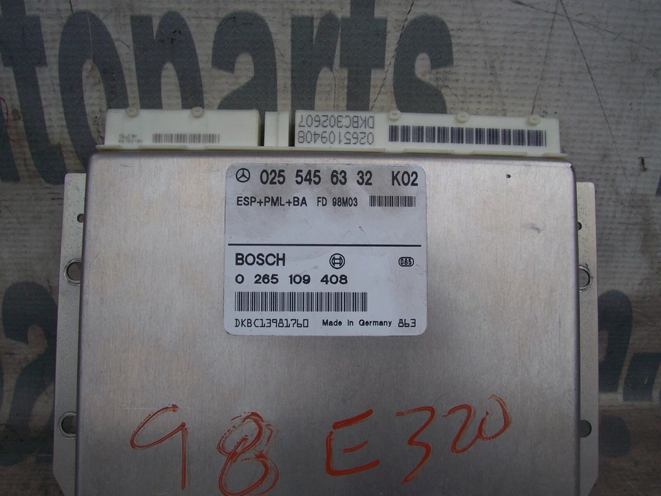 98-02 MERCEDES-BENZ E300 E320 E420 E430 E55 AMG MÓDULO ABS BLOQUEO ANTI FRENOS OEM Foto 2 de 4